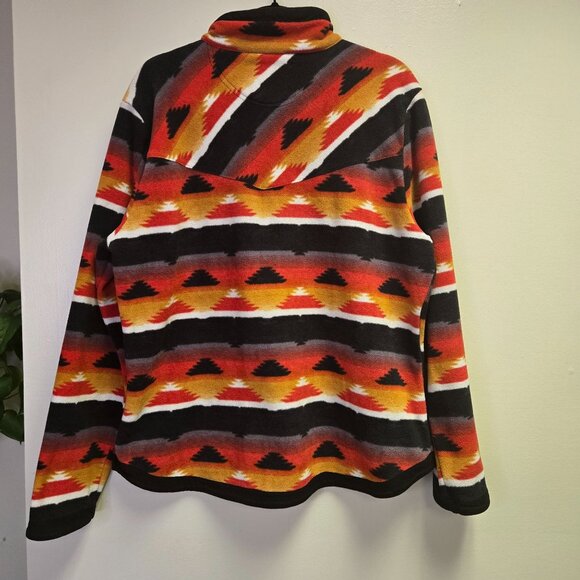 Outback Trading Co Womens XL Celia Henley Half-Zip Fleece Pullover Southwest Pat - Picture 2 of 9